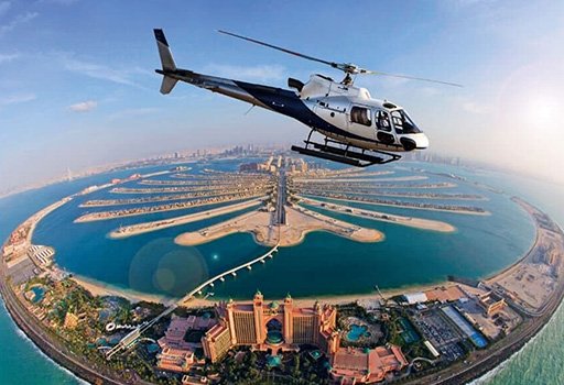 Helicopter tour over Dubai