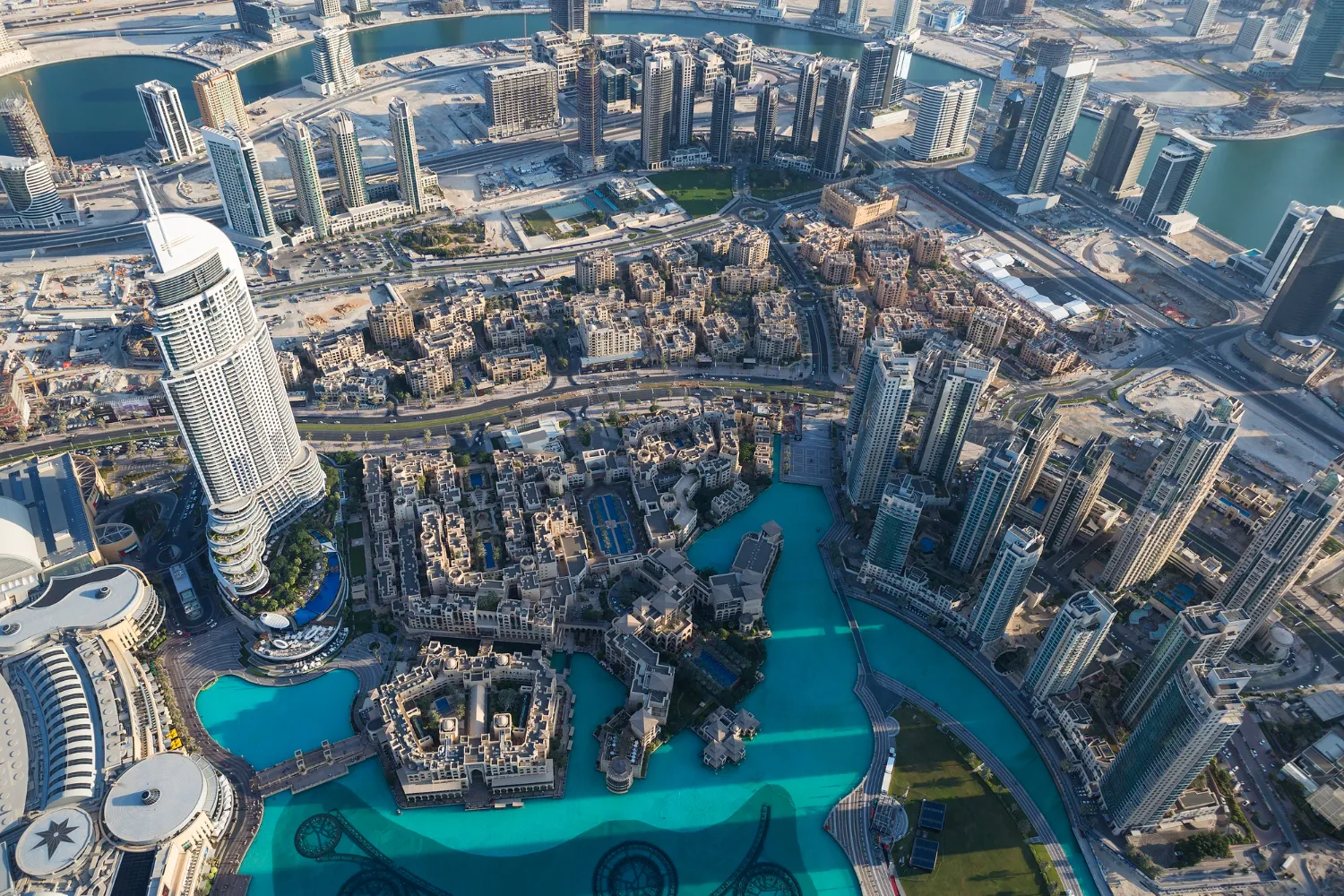 Aerial view of Downtown Dubai