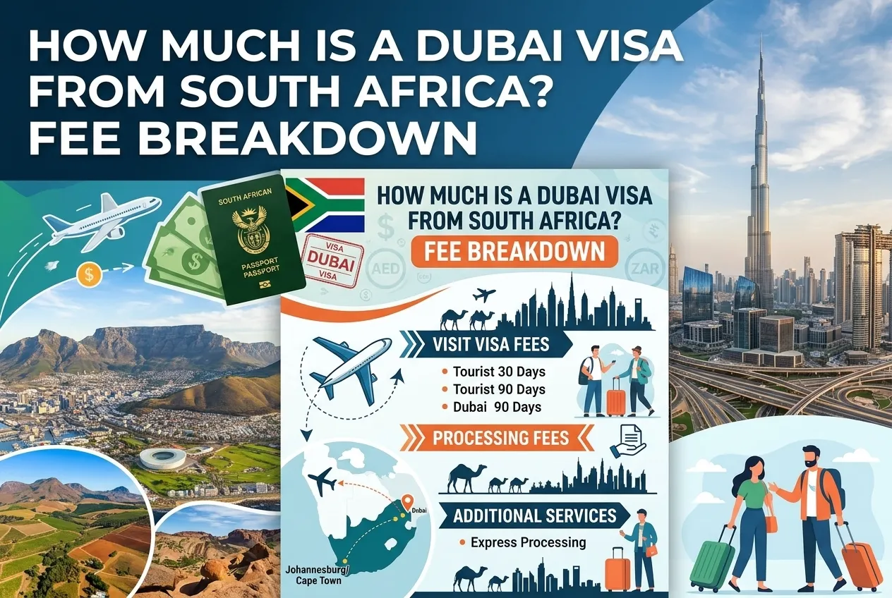 Read more about the article How Much Is a Dubai Visa from South Africa? Fee Breakdown